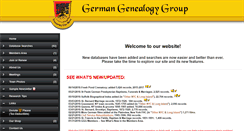 Desktop Screenshot of germangenealogygroup.com